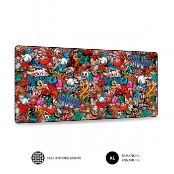 Alfombrilla Subblim 01PUW02 Graffiti XL - 900 x 400 x 3 mm SUB-MP-01PUW02