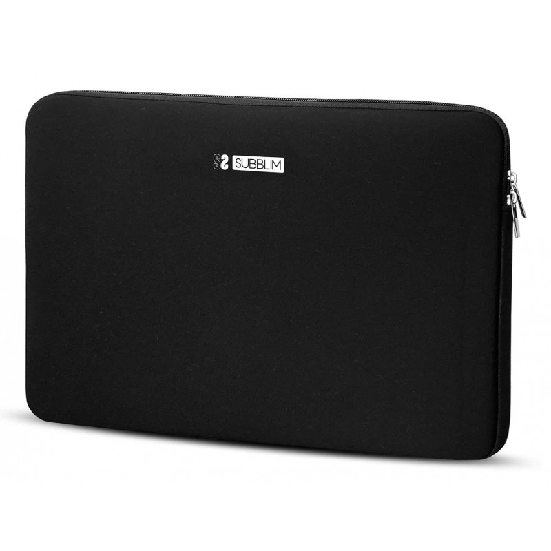 Funda Subblim Business Laptop Sleeve Neoprene V2 para Portátiles hasta 15.6" - Negra SUBLS-SKIN115