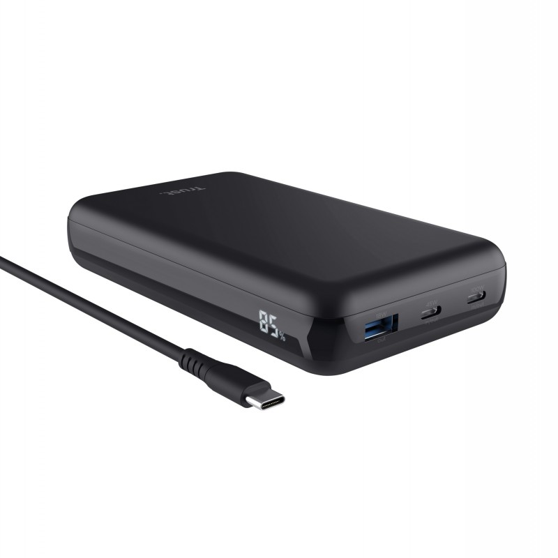 Batería Externa Powerbank Trust Laro 20000mAh - 100W - Compatible con Portátiles TRUST25240