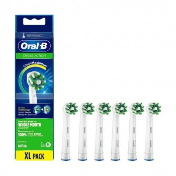 Cabezal de Recambio Braun para cepillo Braun Oral-B Pro Cross Action - Pack 6 uds PRO CA 6U