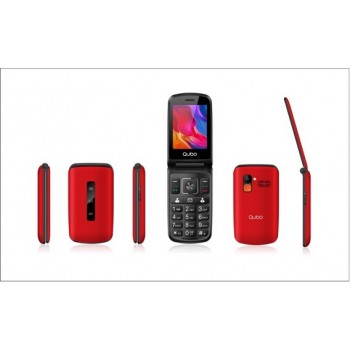 Qubo P-210 NW 7,11 cm (2.8") Negro, Rojo Teléfono con cámara P-210NWRD