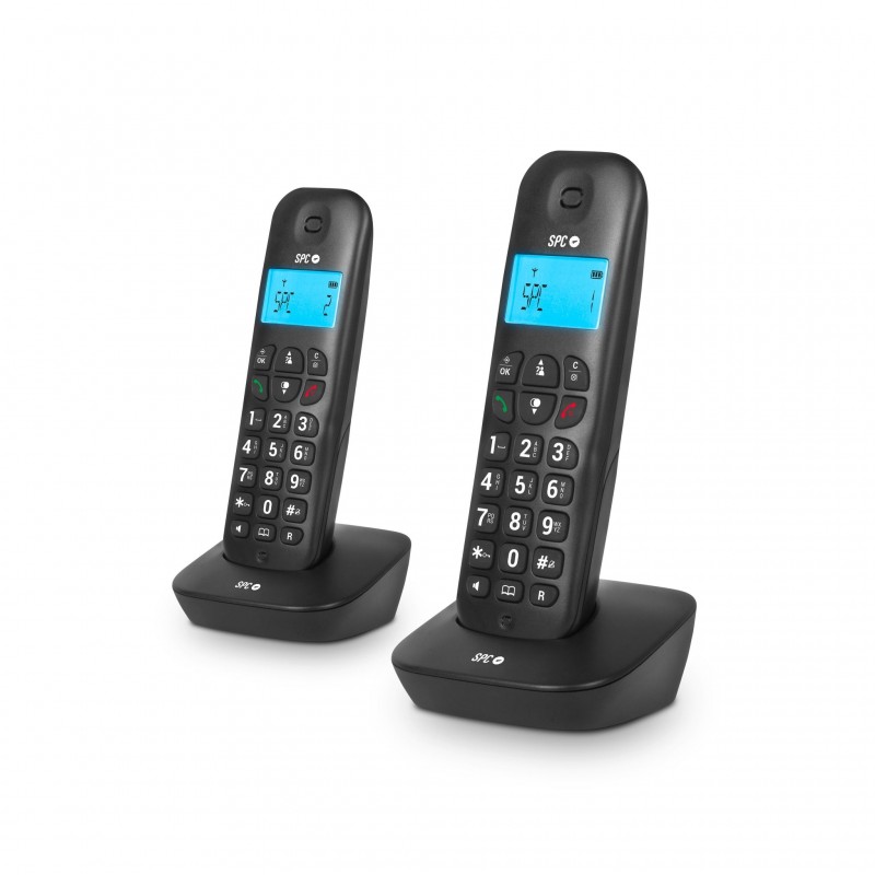 SPC AIR PRO DÚO Teléfono analógico Identificador de llamadas Negro 7302N