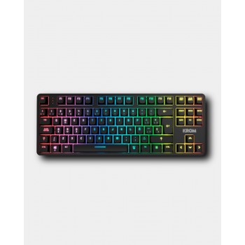 Teclado Gaming Mecánico Krom Kernel Pro - Negro y Blanco NXKROMKERNELPROSP