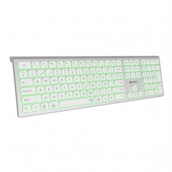 Teclado Inalámbrico Subblim Master - Plata y Blanco SUBKB-3MIE300