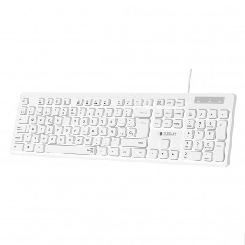 Teclado Subblim Business Slim Silencioso - Blanco SUBKBC-0SSK51