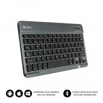 Teclado Compacto Inalámbrico por Bluetooth Subblim Smart - Gris SUB-KBT-SM0002