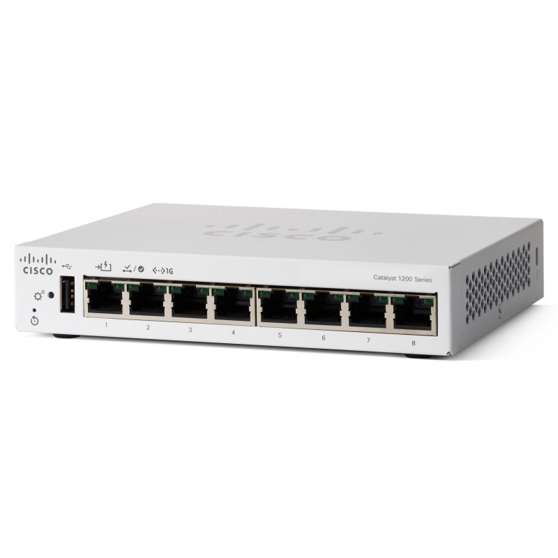 Cisco C1200-8T-D switch Gestionado L2 L3 Gigabit Ethernet (10 100 1000) Blanco