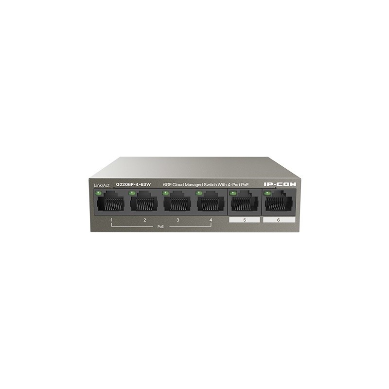 IP-COM Networks G2206P-4-63W switch Gestionado Gigabit Ethernet (10 100 1000) Energía sobre Ethernet (PoE)