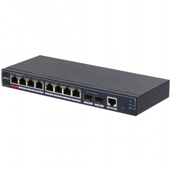 Dahua Technology PoE SG4010P-2F Gestionado L2 Gigabit Ethernet (10 100 1000) Energía sobre Ethernet (PoE) Negro DH-SG4010P-2F