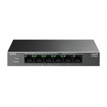 TP-Link LiteWave LS106LP switch No administrado Fast Ethernet (10 100) Energía sobre Ethernet (PoE) Negro