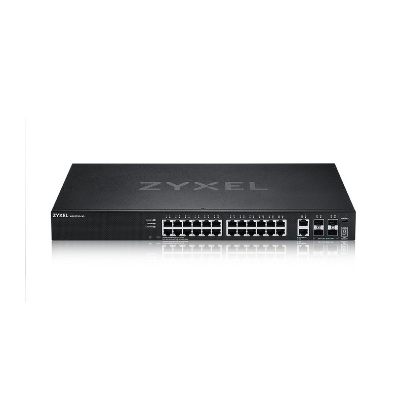 Zyxel XGS2220-30 Gestionado L3 Gigabit Ethernet (10 100 1000) Negro XGS2220-30-EU0101F