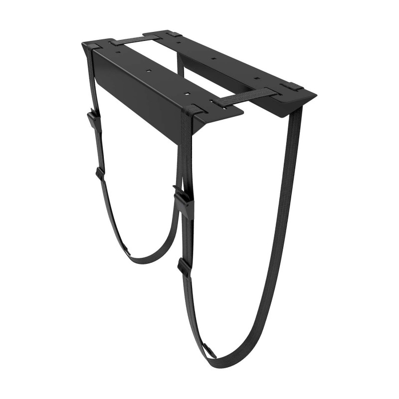 AISENS Soporte para CPU Debajo de Escritorio con Correa, Negro MPC07-209