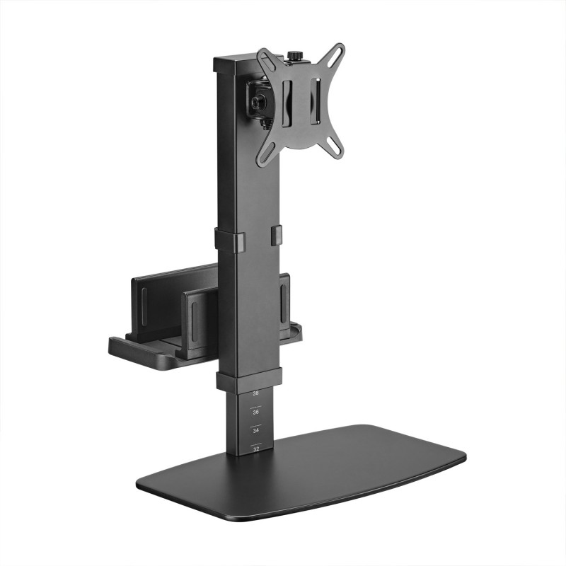 AISENS Soporte de Mesa ECO Giratorio e Inclinable para Monitor TV y Mini PC 8Kg de 17-32, Negro DT32TSR-165