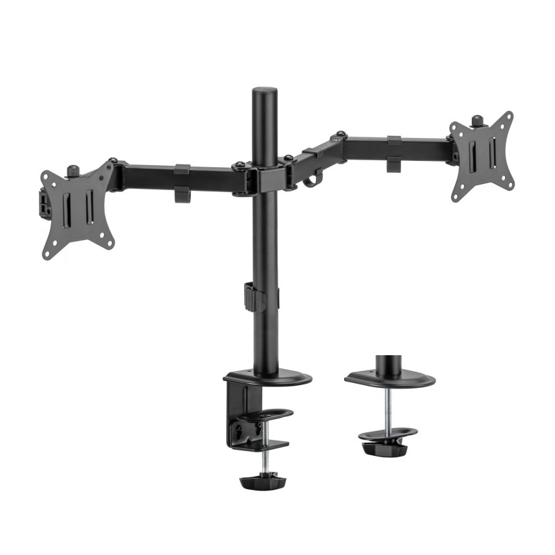 AISENS Soporte de Mesa ECO Giratorio e Inclinable para Monitor TV 9Kg (3 Pivotes, 2 Brazos) de 17-32, Negro DT32TSR-149