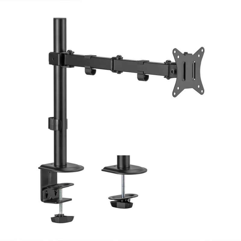 AISENS Soporte de Mesa ECO Giratorio e Inclinable para Monitor TV 9Kg (3 Pivotes, 1 Brazo) de 17-32, Negro DT32TSR-147