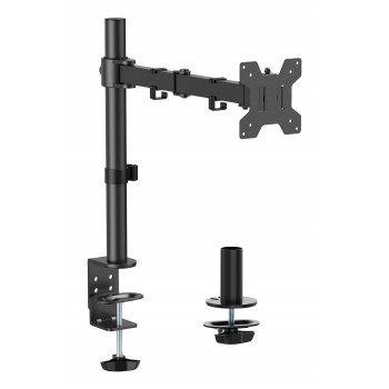 AISENS Soporte de mesa eco giratorio e inclinable para monitor TV 10kg (3 Pivotes, 1 Brazos) de 17-32, Negro DT32TSR-277