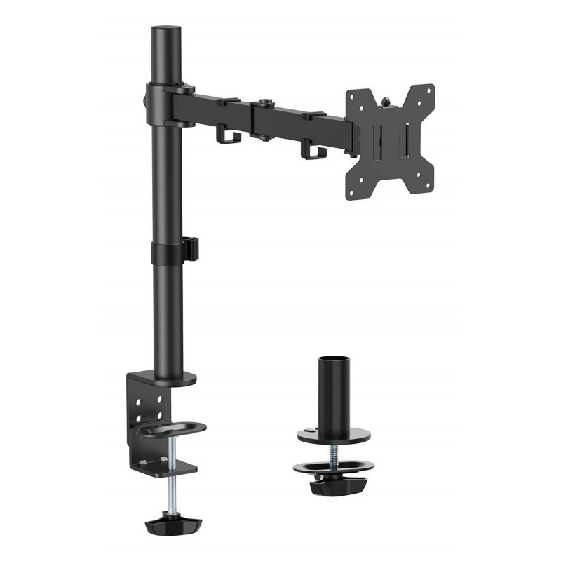 AISENS Soporte de mesa eco giratorio e inclinable para monitor TV 10kg (3 Pivotes, 1 Brazos) de 17-32, Negro DT32TSR-277