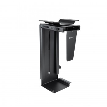 TooQ Soporte Metálico para CPU para Escritorio Pared, Negro TQMUD01