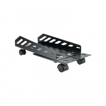 TooQ Soporte metálico para CPU de suelo con ruedas UMCS0024-B