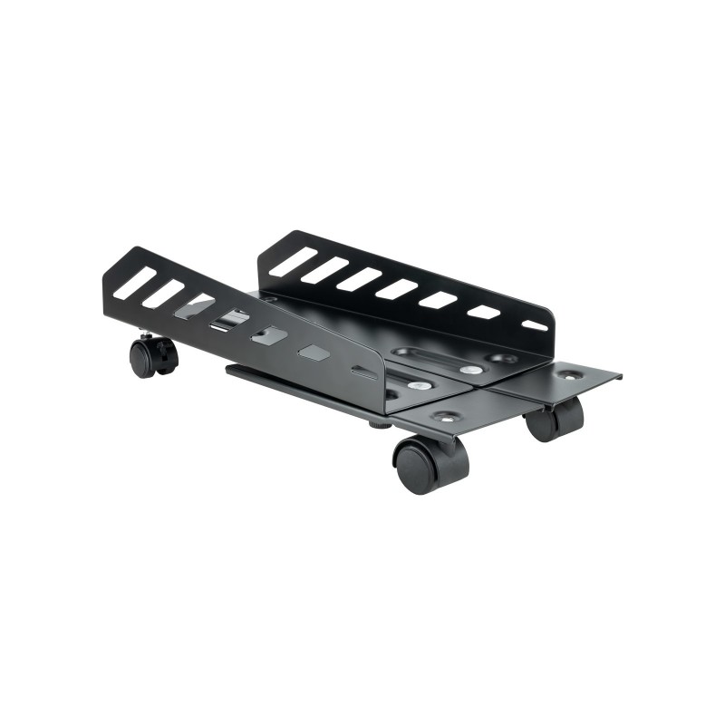 TooQ Soporte metálico para CPU de suelo con ruedas UMCS0024-B