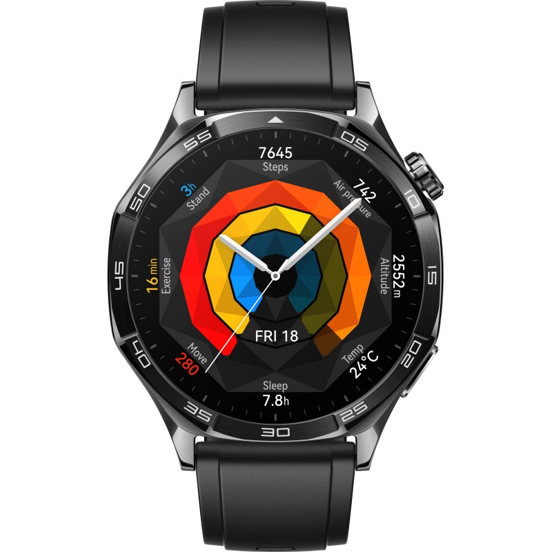 Huawei WATCH GT5 46mm 46MM Acero inoxidable Negro con correa color Negro  55020DKM