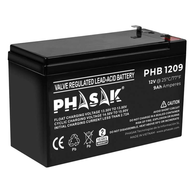 Phasak Batería 12V 9Ah - PHB 1209