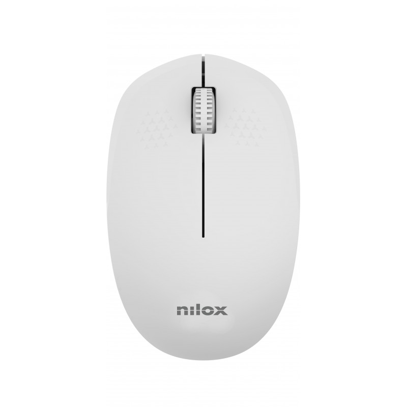 Nilox Ratón Wireless 1000 DPI, 3 botones, Gris NXMOWI4013