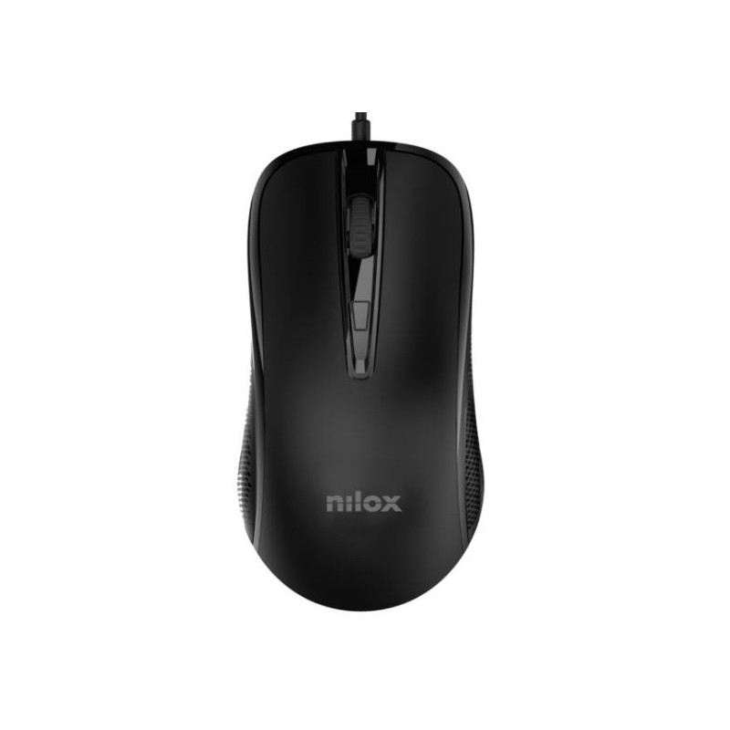 Nilox MOUSB1014 ratón Oficina USB tipo A Óptico 2400 DPI