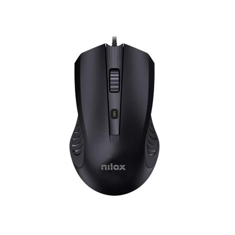 Nilox MOUSB1013 ratón Oficina USB tipo A Óptico 2400 DPI