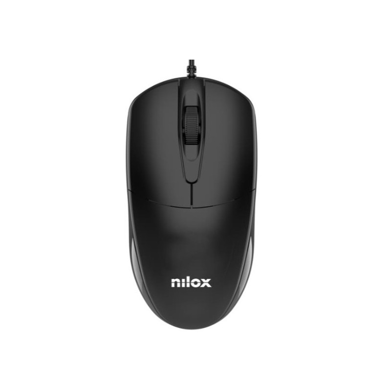 Nilox MOUSB1011 ratón Oficina USB tipo A Óptico 1200 DPI