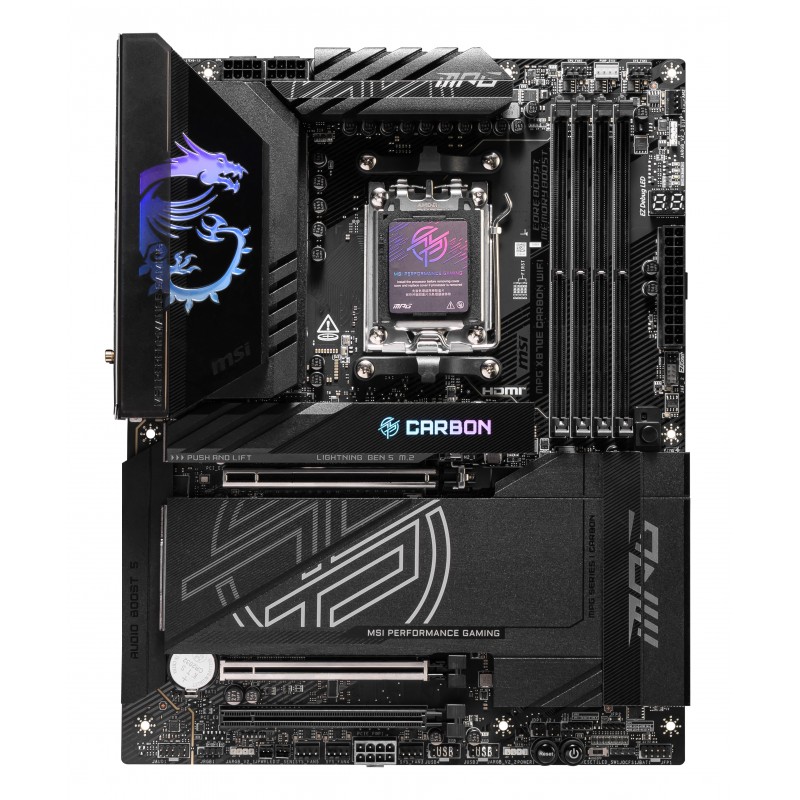 MSI MPG X870E CARBON WIFI - Socket AM5 - ATX - AMD X870E 911-7E49-08S