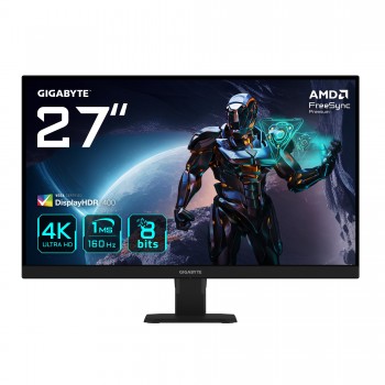 GIGABYTE GS27U 27" Monitor de juegos UHD - 3840 x 2160 - 27" 4K Ultra HD - LCD - Negro - 160Hz GS27U-EK
