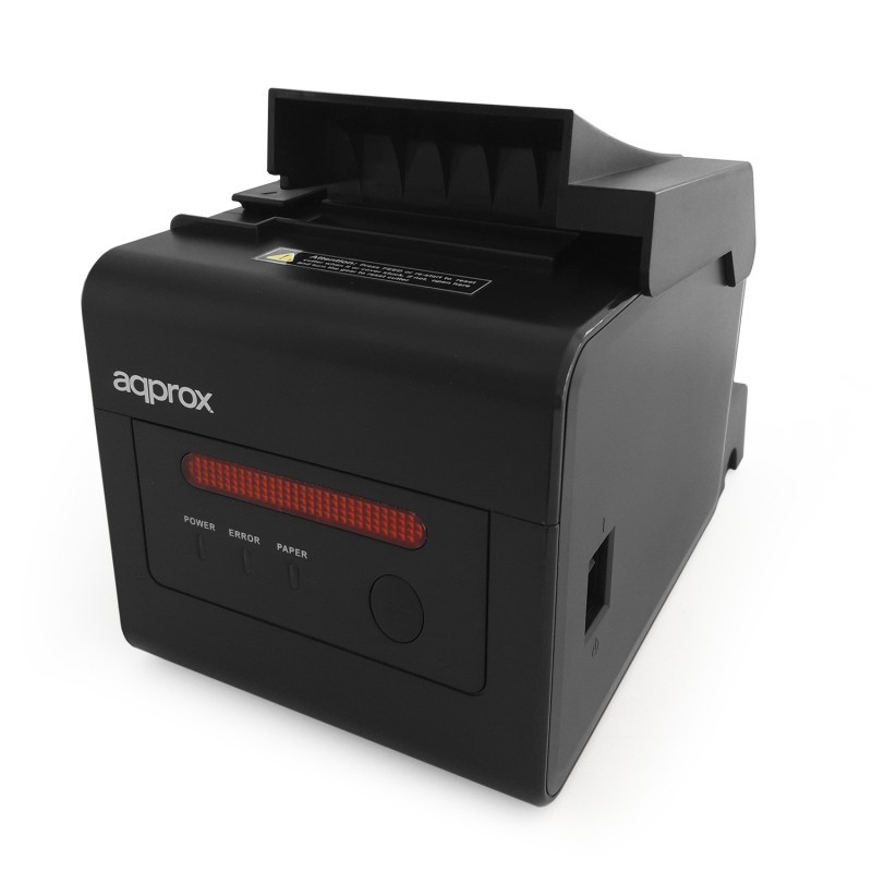 Impresora de Tickets Approx appPOS80WIFI LAN - Térmica - Ancho papel 58 y 80mm - USB-WiFi-LAN-RS232-RJ11 - Negra
