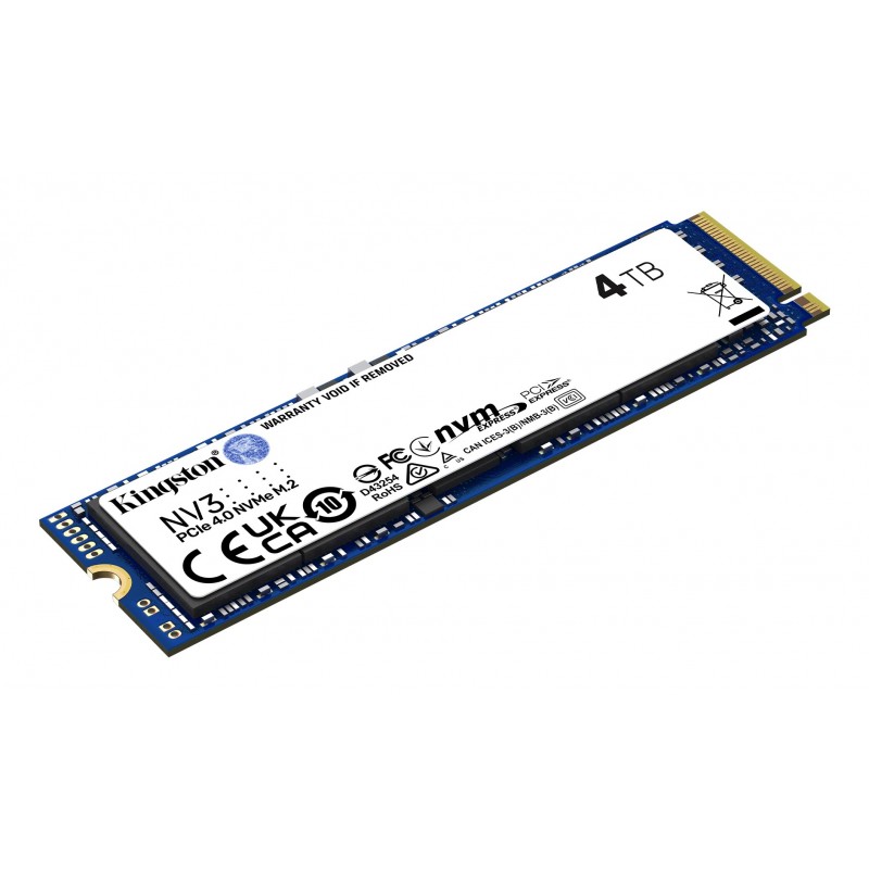 Kingston Technology NV3 - 4000GB M.2 3D NAND PCI Express 4.0 SNV3S 4000G