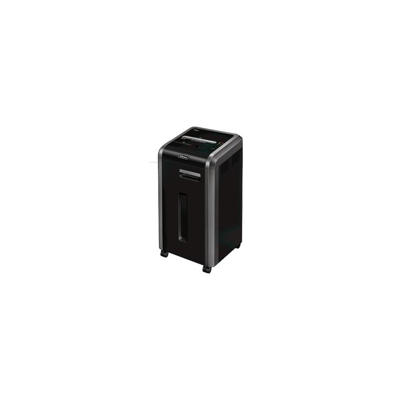 Fellowes 225i triturador de papel Corte en tiras 24 cm Negro 4623001-4623002