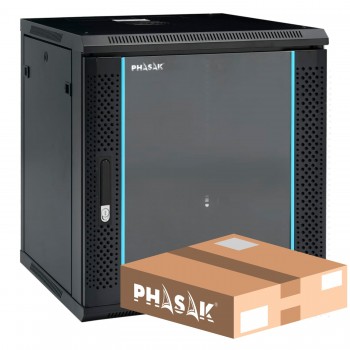 Armario Rack Mural Desmontado Phasak PHO 2112D - 19" - Altura 12U