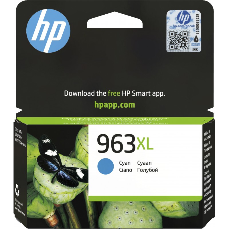 HP Cartucho de tinta Original 963XL cian 3JA27AE