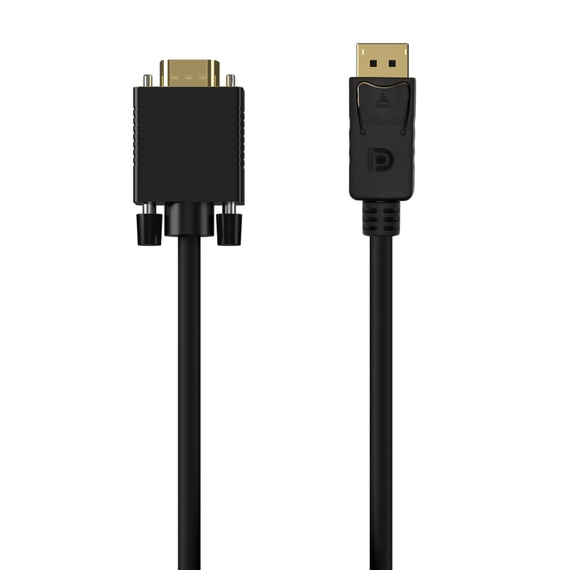 AISENS Cable Conversor DISPLAYPORT a VGA, DP M-VGA M, Negro, 1.0M A125-0552