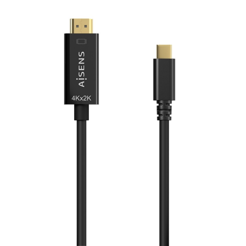 AISENS Cable Conversor USB-C A HDMI 4K@30Hz, USB-C M-HDMI M, Negro, 1.8M A109-0624