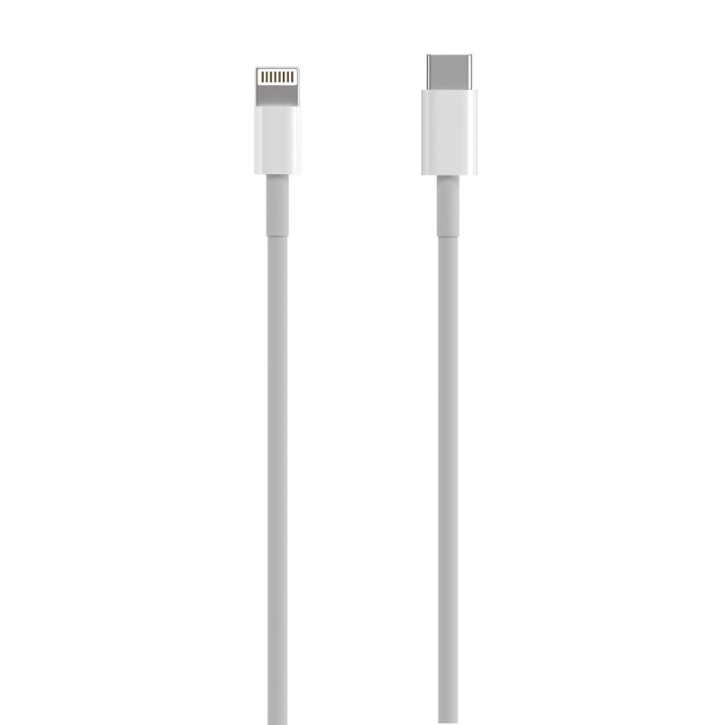 AISENS Cable USB 2.0 USB-C A Lightning PD 2A, Lightning M-USB-C M, Blanco, 0.5 m A102-0543