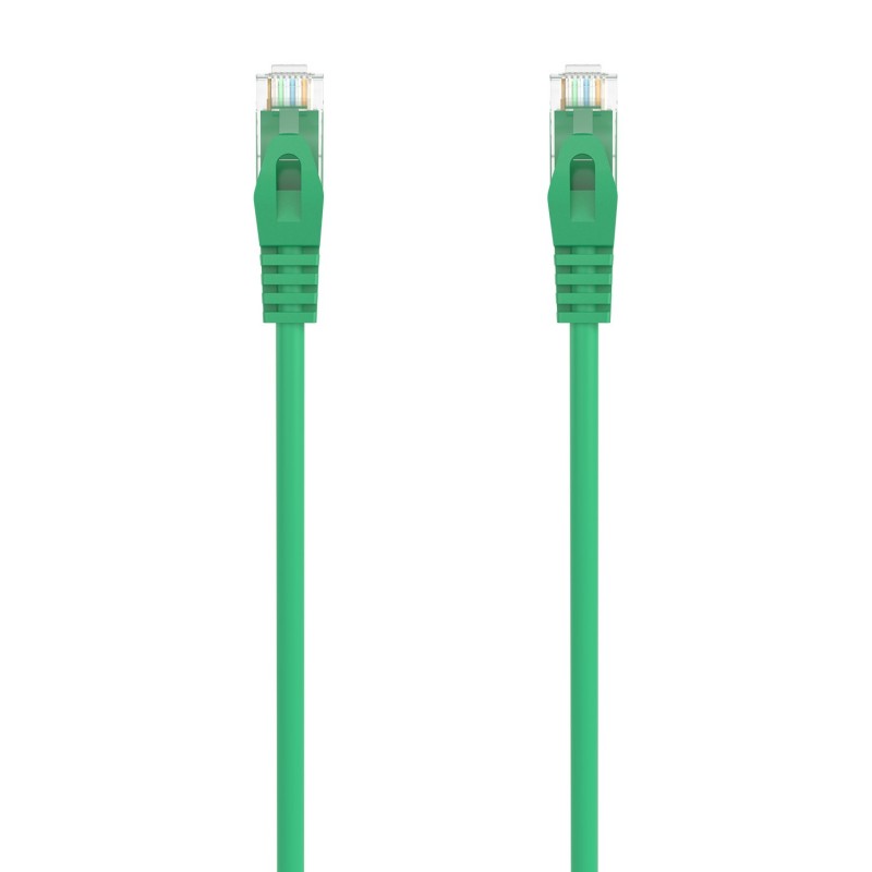 AISENS Cable de Red Latiguillo RJ45 LSZH Cat.6A 500 Mhz UTP AWG24, Verde, 1.5M A145-0581