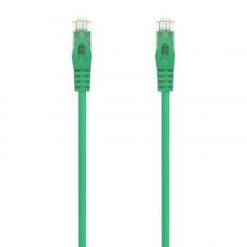AISENS Cable de Red Latiguillo RJ45 LSZH Cat.6A 500 Mhz UTP AWG24, Verde, 30CM A145-0578