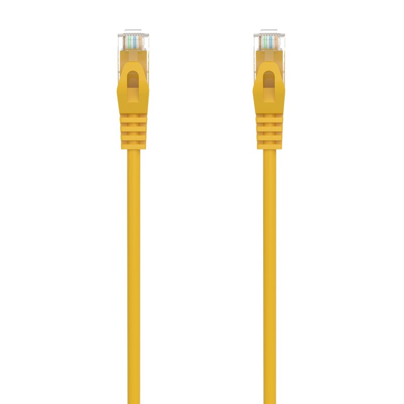 AISENS Cable de Red Latiguillo RJ45 LSZH Cat.6A 500 Mhz UTP AWG24, Amarillo, 30CM A145-0564
