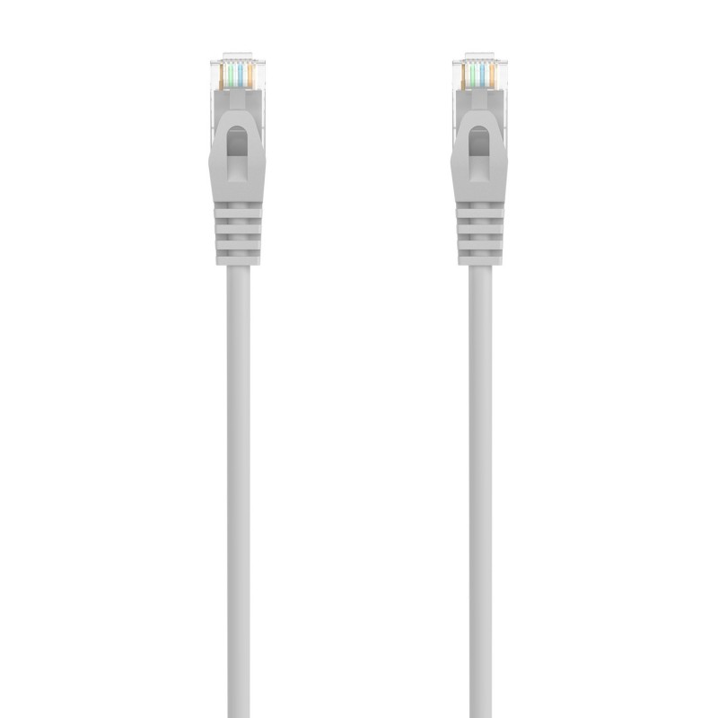 AISENS Cable de Red Latiguillo RJ45 LSZH Cat.6A 500 Mhz UTP AWG24, Gris, 1.5M A145-0554