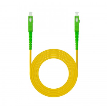 Nanocable Cable de Fibra Óptica SC APC a SC APC Monomodo Simplex LSZH, Amarillo, 20m 10.20.0020