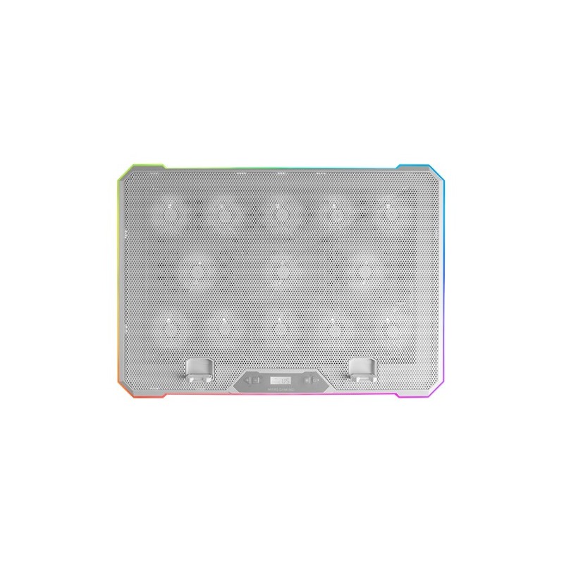 Soporte Refrigerante Mars Gaming MNBC13 para Portátiles hasta 17" - Iluminación LED MNBC13W