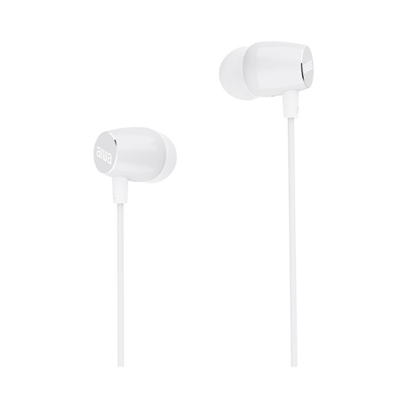 Auriculares Intrauditivos Aiwa ESTM-30WT - con Micrófono - Jack 3.5 - Blanco