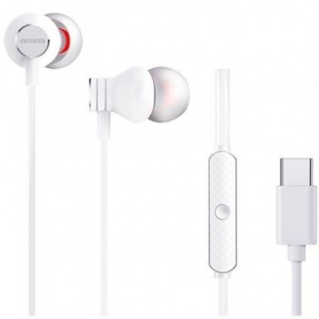 Auriculares Intrauditivos Aiwa ESTM-50USB-C/WT - con Micrófono - USB Tipo-C - Blanco