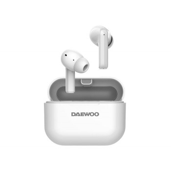 Auriculares Bluetooth Daewoo DW2005 con estuche de carga - Autonomía 6h - Blancos