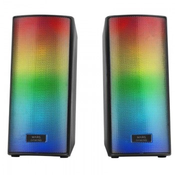 Altavoces Mars Gaming MSRGB2 - 15W - 2.0 - Negros